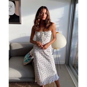 Réalisation Par Alba Dress in White Strawberry